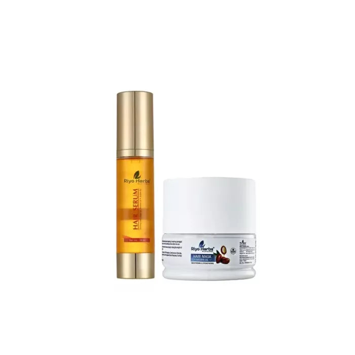 DAMAGE REPAIR HAIR SPA DUO- Argan oil hair serum + Argan hair mask combo