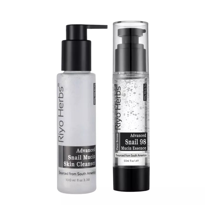 Advanced Snail mucin Cleanser & Snail 98 Mucin Essence Combo