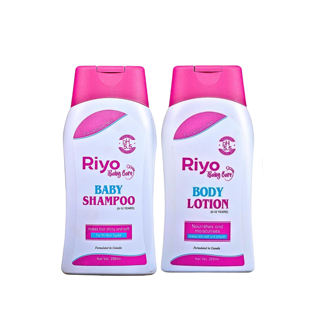 Baby Bath Essentials Combo (Baby Shampoo + Body Lotion)