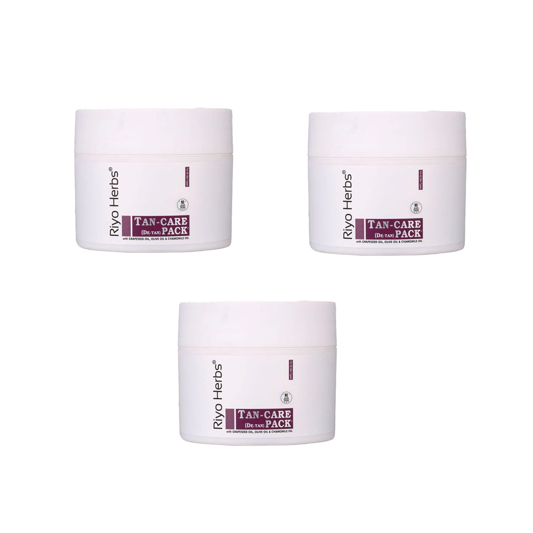 Tan Care Face Pack (De-Tan Cream) - 50gm With Olive Oil, Grapeseed Oil, Chamomile Oil.