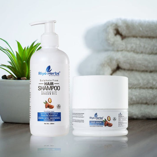 Argan Oil Hair Shampoo & Argan Oil Hair Mask - Best selling Hair Combo