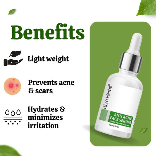 Anti Acne Clarifying Face Serum - Salicylic Acid & Glycolic Acid