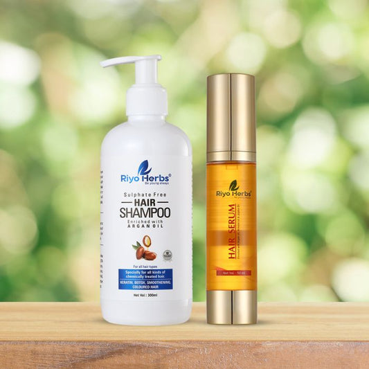 Argan Oil Hair Shampoo & Argan Oil Hair Serum Combo