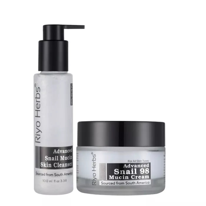 Advanced Snail mucin Cleanser & Snail 98 Mucin Cream Combo