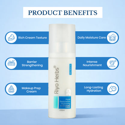 Aqua Restoration Hydrating Moisturizing Cream - Shea Butter, Vitamin-E & Patchouli oil