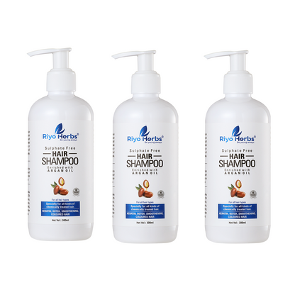 Argan Oil Hair Shampoo - For Chemically Treated Hair | Sulphate & Paraben Free