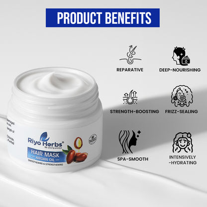 Argan Oil Hair Mask- Strengthening & Smoothening mask| Repair Dry & Damaged Hair