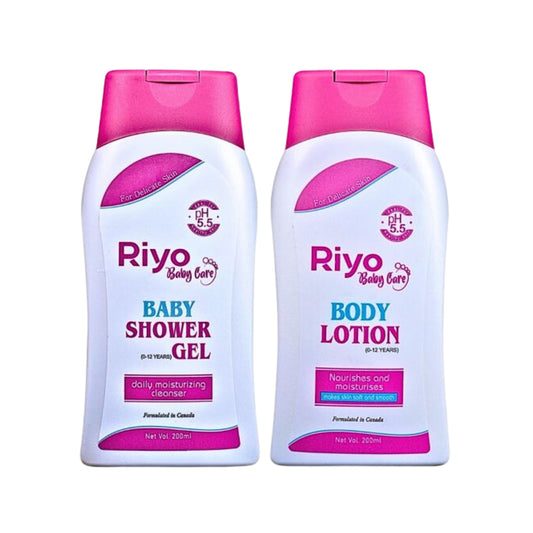 Baby Bath Essentials Combo (Shower Gel + Body Lotion)