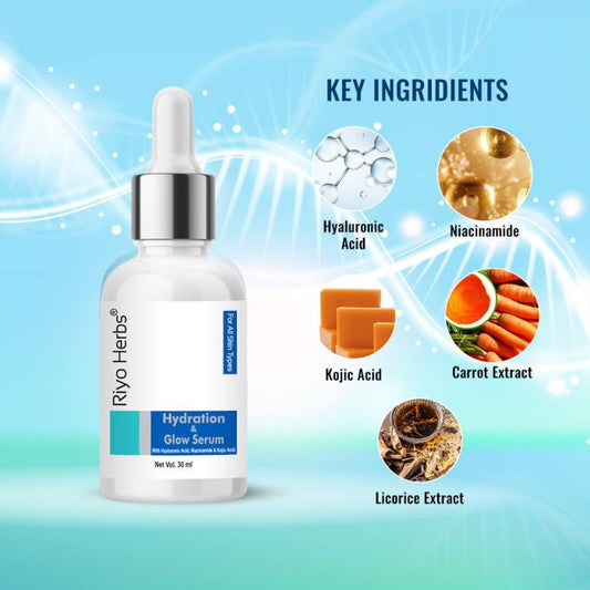 Hydration & Glow Serum - Hyaluronic acid & Kojic Acid.