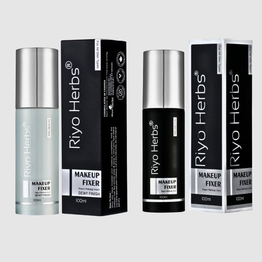 Makeup Fixer Spray Combo - Matte Finish & Dewy Finish Alcohol Free Infused with Infused with Hyaluronic acid, Niacinamide & Chamomilla Recutita Flower extract.