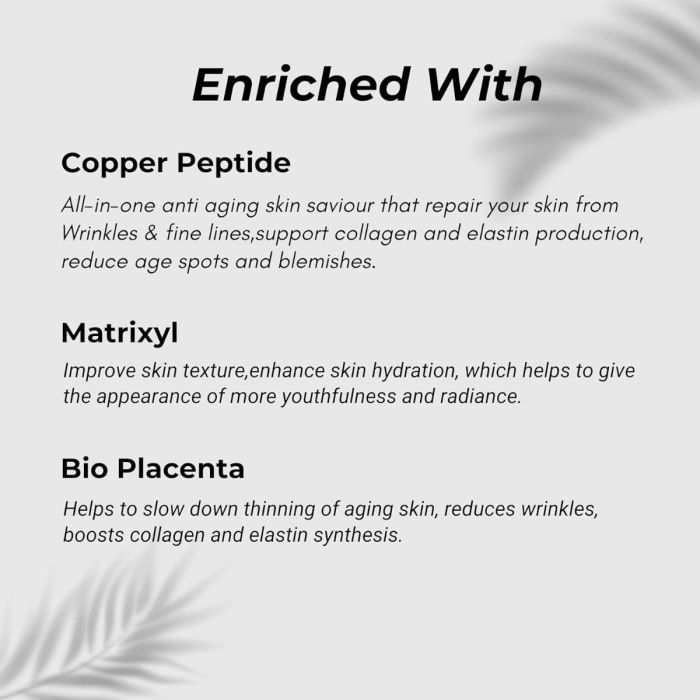 Multi Peptide Face Serum- Bio Placenta | Copper Peptide | Matrixyl 3000