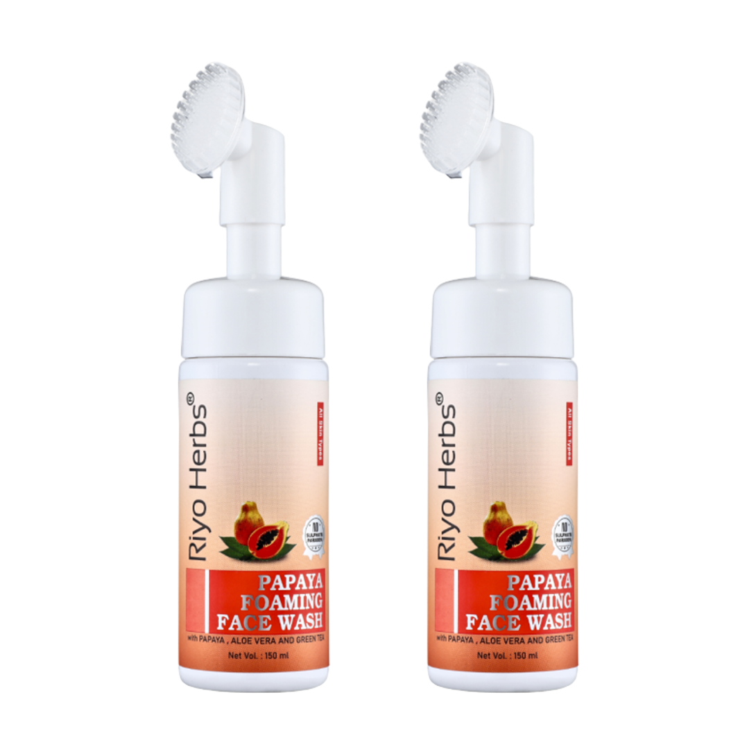 Papaya Foaming Facewash - Beginner Friendly Gentle Cleanser -  Suitable for Age 12+