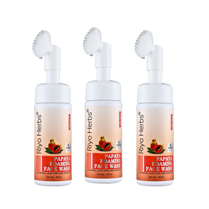 Papaya Foaming Facewash - Beginner Friendly Gentle Cleanser -  Suitable for Age 12+