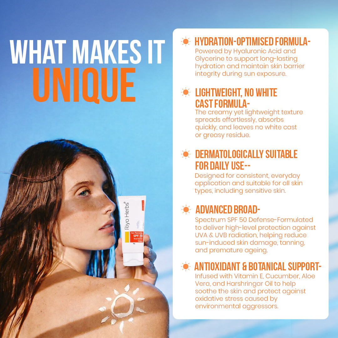 Sun Protection Spf-50 Cream - Hydrating Glow sunscreen