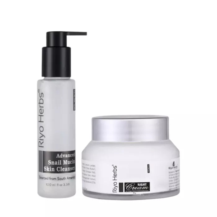 Snail mucin cleanser + Night cream Combo