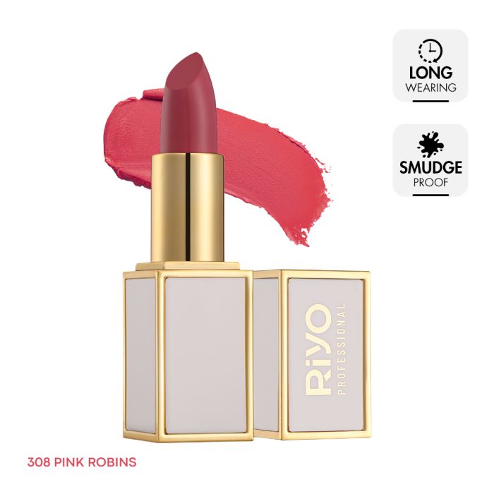 Pink Robbins Crème Matte Bullet Lipstick Pink Robbins-308 – Riyo Herbs India