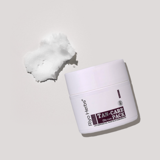Tan Care Face Pack (De-Tan Cream) - 50gm With Olive Oil, Grapeseed Oil, Chamomile Oil.