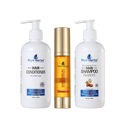 HAIR CARE COMBO OF 3 ( Argan Oil Hair Shampoo + Hair Conditioner+ Argan Oil Hair Serum )