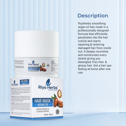 Argan Oil Hair Mask- Strengthening & Smoothening mask| Repair Dry & Damaged Hair