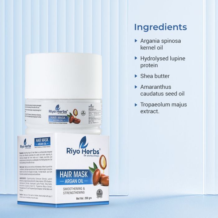 Argan Oil Hair Mask- Strengthening & Smoothening mask| Repair Dry & Damaged Hair