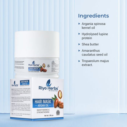 Argan Oil Hair Mask- Strengthening & Smoothening mask| Repair Dry & Damaged Hair