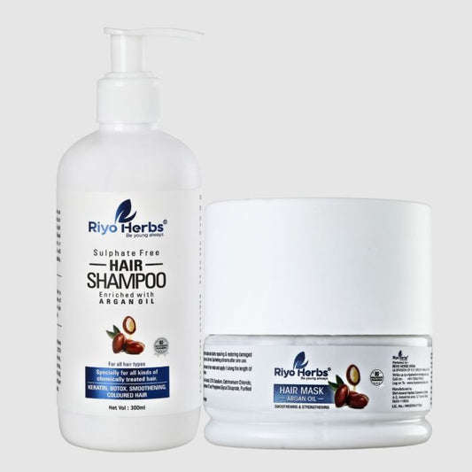 Argan Oil Hair Shampoo & Argan Oil Hair Mask - Best selling Hair Combo