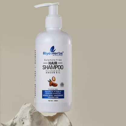 Argan Oil Hair Shampoo - For Chemically Treated Hair | Sulphate & Paraben Free