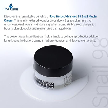 Advanced Snail 98 Mucin Cream  - 72H Hydration-50g