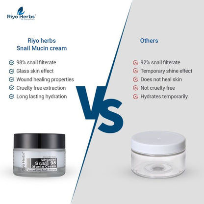 Advanced Snail 98 Mucin Cream  - 72H Hydration-50g