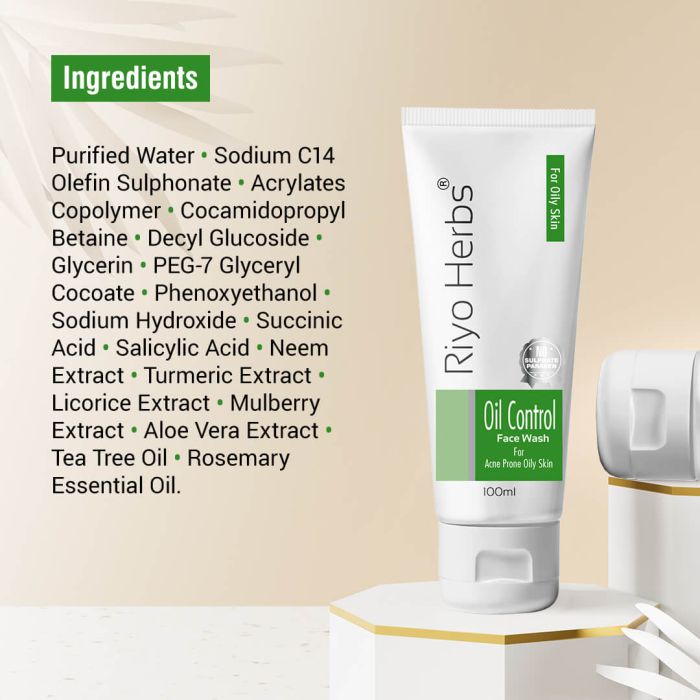 Oil Control Facewash - Salicylic Acid & Tea Tree