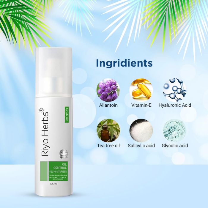 Oil Control Gel Moisturiser - Salicylic Acid & Tea Tree Oil