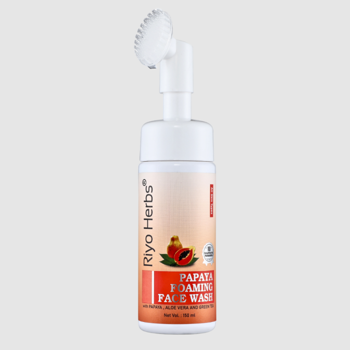 Papaya Foaming Facewash - Beginner Friendly Gentle Cleanser -  Suitable for Age 12+