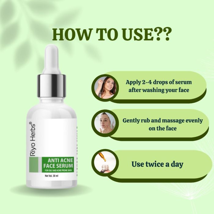 Anti Acne Clarifying Face Serum - Salicylic Acid & Glycolic Acid