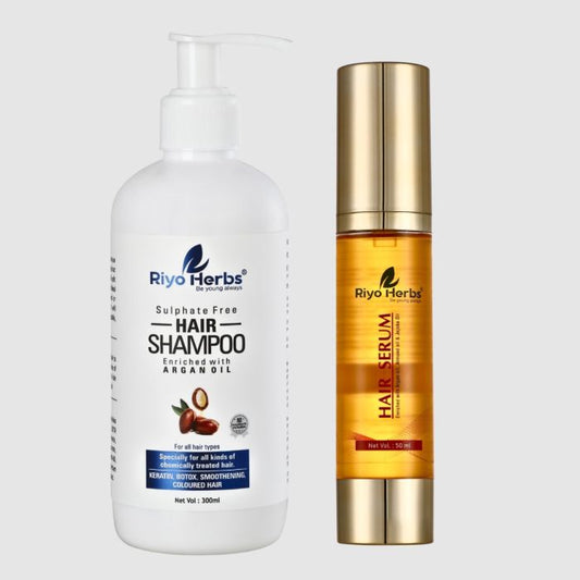 Argan Oil Hair Shampoo & Argan Oil Hair Serum Combo