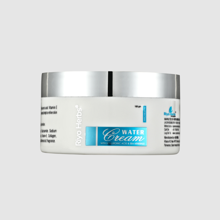 Hydrating Water Cream- Hyaluronic Acid & Sea Minerals - 100g