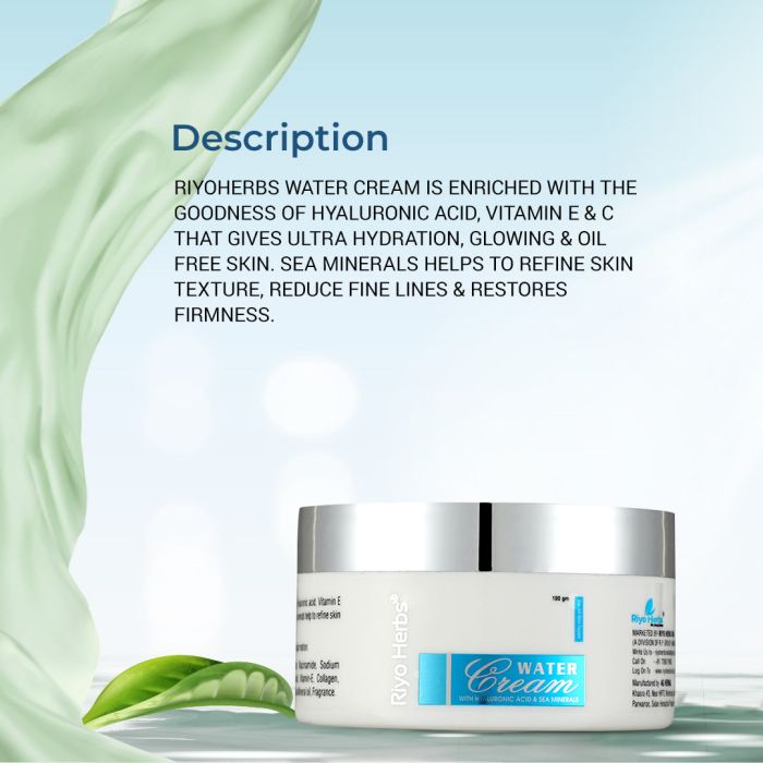 Hydrating Water Cream- Hyaluronic Acid & Sea Minerals - 100g